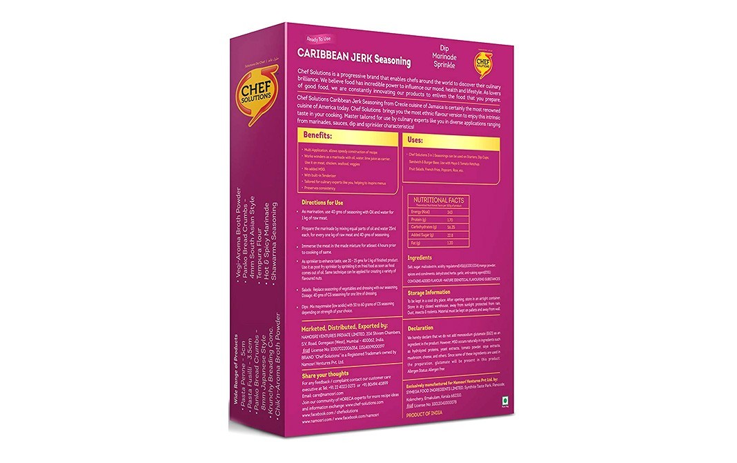 Chef Solutions Caribbean Jerk Seasoning    Box  250 grams